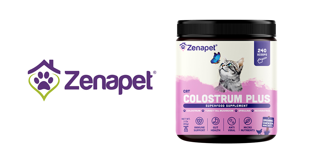 Zenapet Launches Cat Colostrum Plus to Support Feline Immune, Gut, and Skin Health